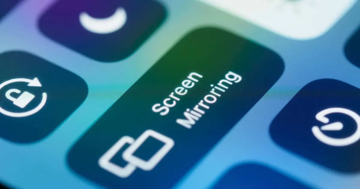 Close-up of smartphone controls used during network troubleshooting